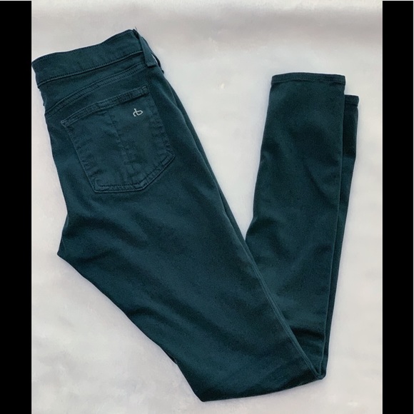 Rag and Bone/Jean Leggings in Green Forest - Picture 5 of 8